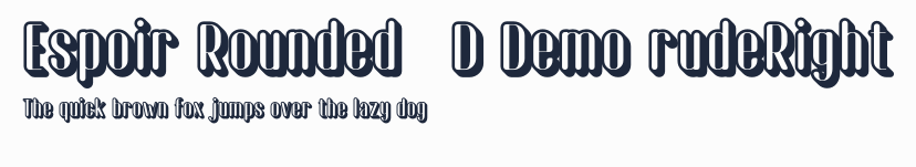 Espoir Rounded 3D Demo rudeRight預覽圖