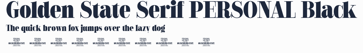 Golden State Serif PERSONAL Black預覽圖