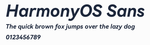 HarmonyOS Sans
