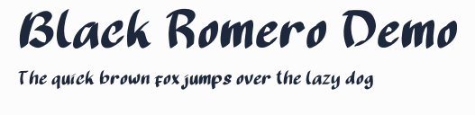 Black Romero Demo預覽圖