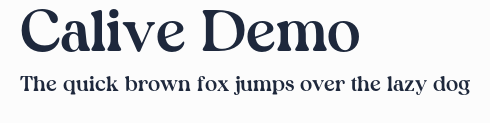 Calive Demo預覽圖