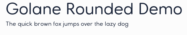 Golane Rounded Demo預覽圖