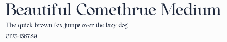 Beautiful Comethrue Medium預覽圖