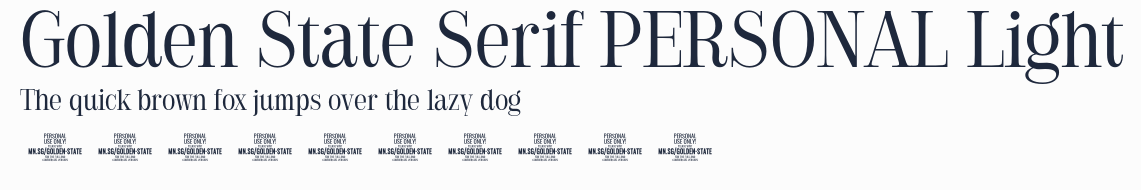 Golden State Serif PERSONAL Light預覽圖