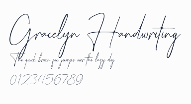 Gracelyn Handwriting預覽圖