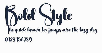Bold Style預覽圖