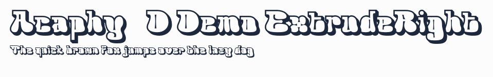 Acaphy 3D Demo ExtrudeRight預覽圖