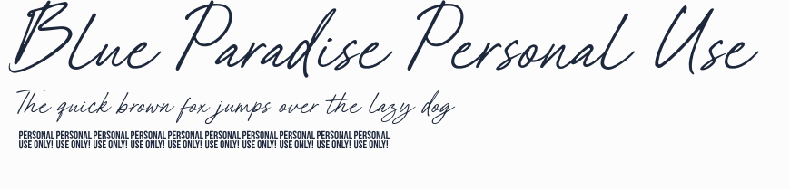 Blue Paradise Personal Use預覽圖