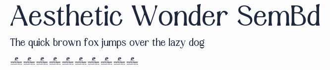 Aesthetic Wonder SemBd預覽圖