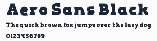 Aero Sans Black預覽圖