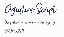 Agustine Script預覽圖