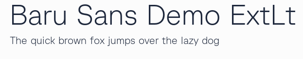 Baru Sans Demo ExtLt預覽圖