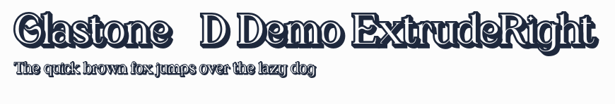 Glastone 3D Demo ExtrudeRight預覽圖