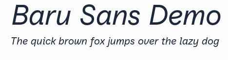 Baru Sans Demo預覽圖