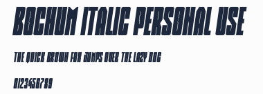 Bochum Italic Personal Use預覽圖
