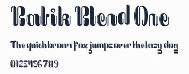 Batik Blend One預覽圖