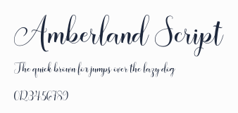 Amberland Script預覽圖
