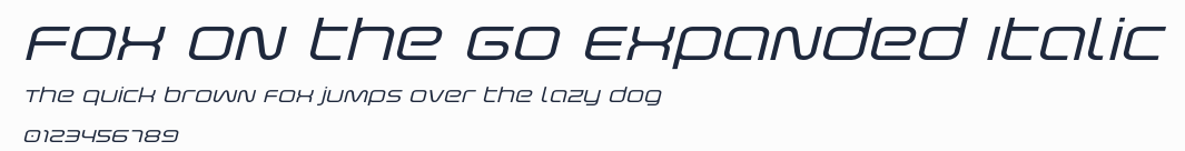 Fox on the Go Expanded Italic預覽圖