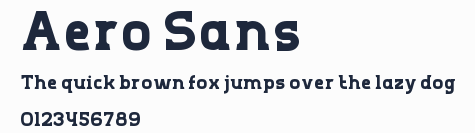Aero Sans預覽圖