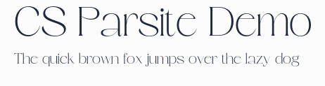 CS Parsite Demo預覽圖
