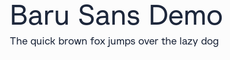 Baru Sans Demo預覽圖