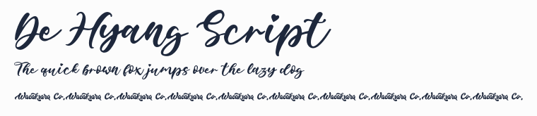 De Hyang Script預覽圖