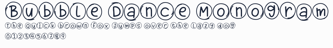 Bubble Dance Monogram預覽圖