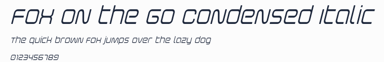 Fox on the Go Condensed Italic預覽圖