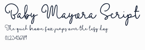 Baby Mayora Script預覽圖