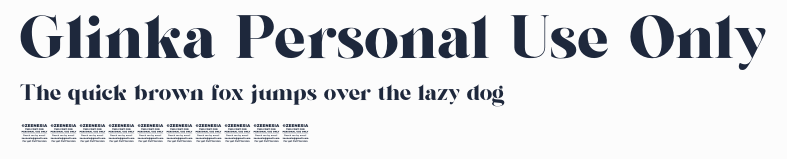 Glinka Personal Use Only預覽圖