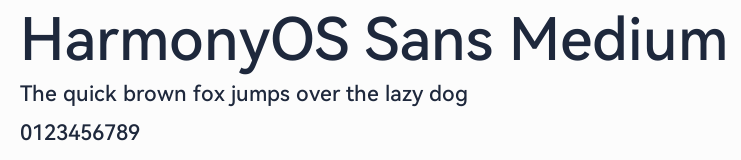 HarmonyOS Sans Medium