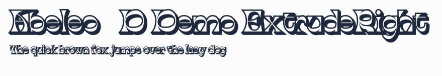 Abeleo 3D Demo ExtrudeRight預覽圖