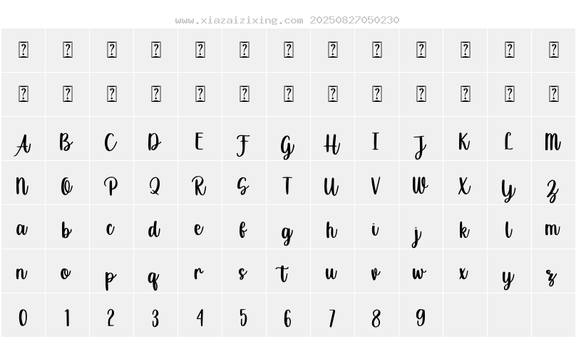 字符映射圖