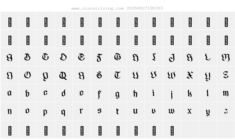 字符映射圖