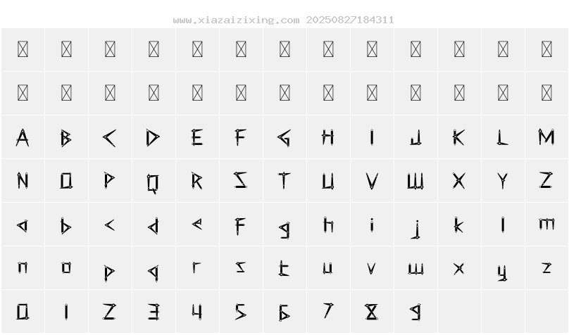 字符映射圖