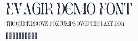 Evagir Demo Font預覽圖