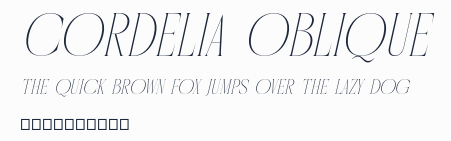 Cordelia Oblique預覽圖