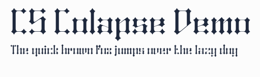 CS Colapse Demo預覽圖