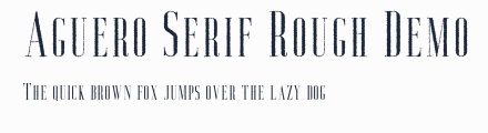 Aguero Serif Rough Demo預覽圖