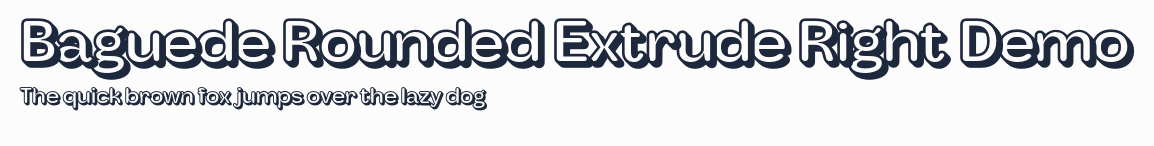 Baguede Rounded Extrude Right Demo預覽圖