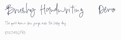 Brushy Handwriting - Demo預覽圖