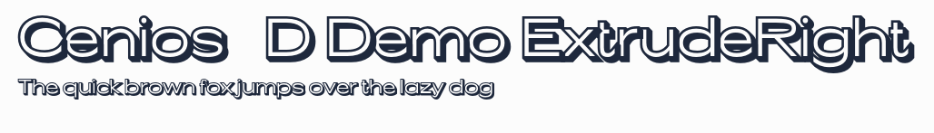 Cenios 3D Demo ExtrudeRight預覽圖