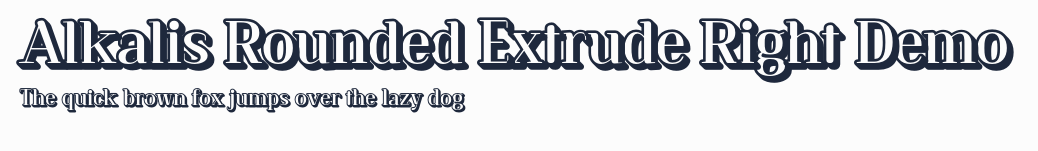 Alkalis Rounded Extrude Right Demo預覽圖