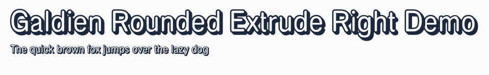 Galdien Rounded Extrude Right Demo預覽圖