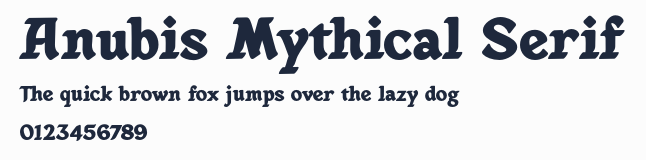 Anubis Mythical Serif預覽圖