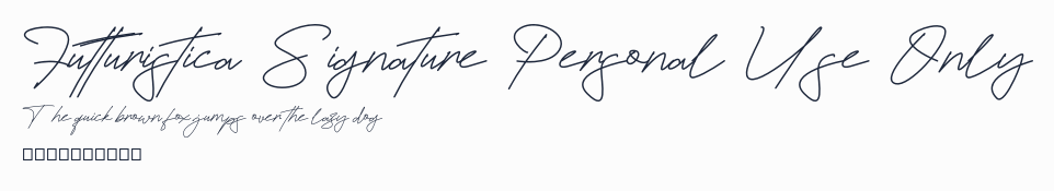 Futturistica Signature Personal Use Only預覽圖