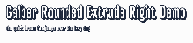 Galber Rounded Extrude Right Demo預覽圖
