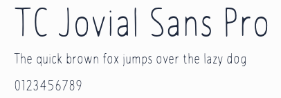 TC Jovial Sans Pro預覽圖