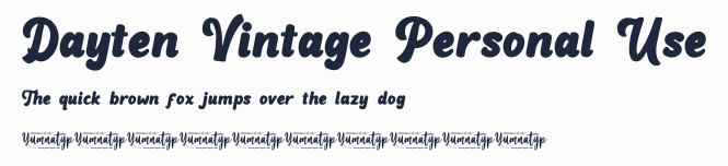 Dayten Vintage Personal Use預覽圖