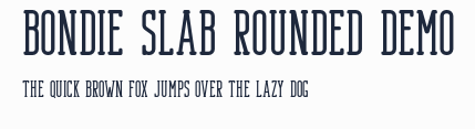 Bondie Slab Rounded Demo預覽圖